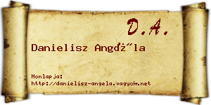 Danielisz Angéla névjegykártya